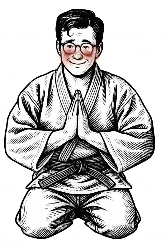 Sensei in meditatie